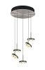 Lampa wisząca LED okrągła wielopunktowa designerska nowoczesna ściemnialna GUANO 334430507 Trio